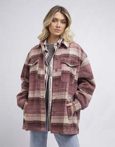 Winter: Sarah Check Shacket | All About Eve