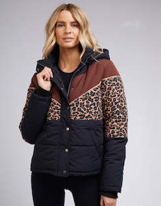 Huxley Leopard Puffer - Multi Colour | All About Eve