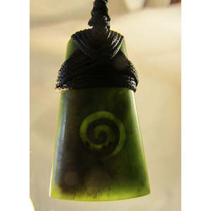 Greenstone: Carved Koru Greenstone - 40mm