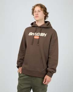 New Arrivals Mens: Radial Hoodie / Brown | St Goliath Mens