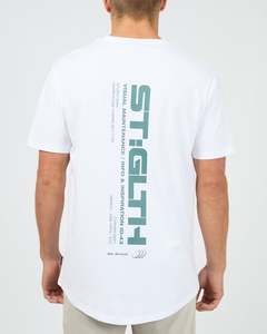 New Arrivals Mens: Cypher Tee / White | St Goliath Mens