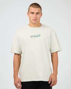 New Arrivals Mens: Brooklyn Tee / Grey | St Goliath Mens