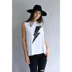 Love Lily The Label: High Voltage Tank | White | Love Lily The Label