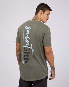 Mens T Shirts: Sign Off Tee / Green | St Goliath Mens