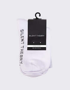Winter Essentials: Crew Socks 3 Pack / White | Silent Theory