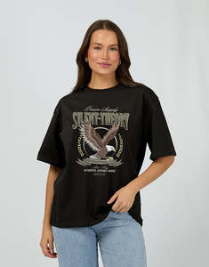 Summer Tops: Airborne Tee / Washed Black | Silent Theory