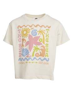 Eve Girl: Tropical Tee / White | Eve Girl