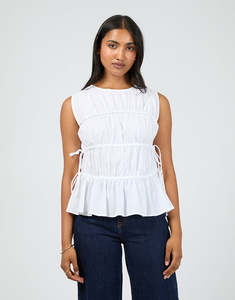 Lou Lou Tie Top / White | All About Eve