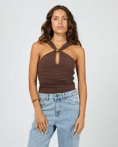 Atlas Halter Bodysuit / Chocolate | Silent Theory