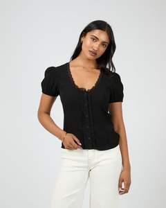 Best Selling: Maybelle Top / Black | All About Eve