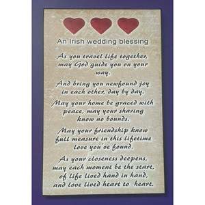 An Irish Wedding Blessing 40x26cm