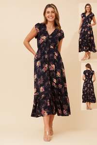 Best Selling: Lola Bloom Maxi Dress | Navy Floral