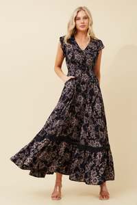 Best Selling: Aria Maxi Dress | Navy Floral