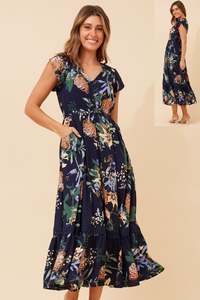 Best Selling: Isla Maxi Dress / Navy Floral