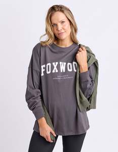Interval Long Sleeve / Charcoal - White | Foxwood