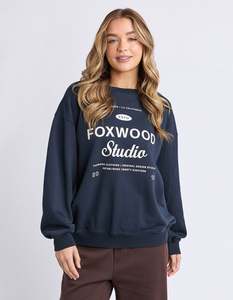 Studio Oversized Crew / Navy | Foxwood