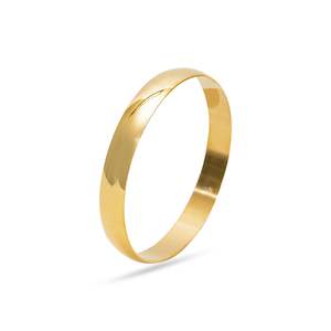 Fashion Jewellery: Stainless Steel  Gold Tone Wide Statement Bangle