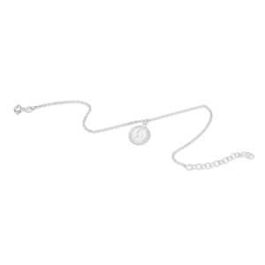 Silver Anklets: Sterling Silver Coin Anklet