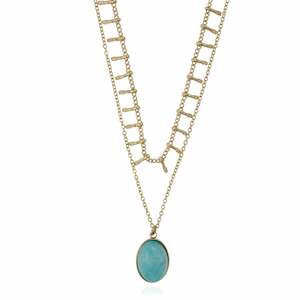 Petites: Stainless Steel Gold 2 Layer Pendant Chain