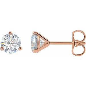 14ct Rose Gold Lab Grown Diamond Studs 1ct TW