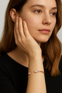 Mens Jewellery: Calvin Klein Brilliant Open Bangle Rosé  KJ8YPF14010S