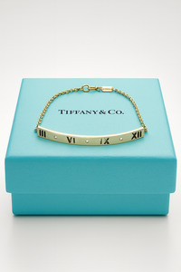 Tiffany & Co. 18ct Rose Gold Atlas Bar Diamond Bracelet