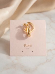 Gold Hoop Earrings – 20mm