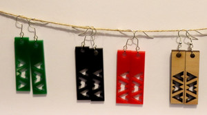 Products: Small drop AWA earrings Kohu Design