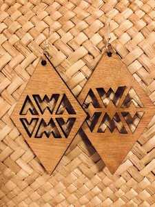 Natural AWA Reflections Earrings Kohu Design
