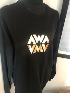 Rose Gold on Black Awa Reflections Crew Kohu Design
