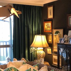 Products: Louisiana Forest Green Curtains