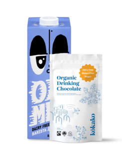 Kokako 250g Drinking Chocolate & All Good 1L Barista Oat Milk