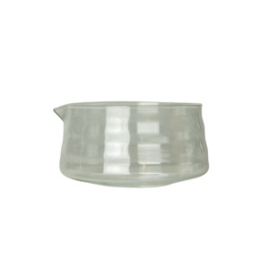 Grooved Chawan Glass Bowl