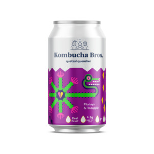 NEW Dragon Fruit Pineapple Coconut & Fresh Squeezed Lime - Kombucha Bros New Zealand