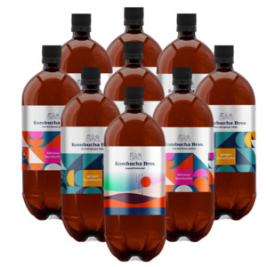 Mix 9 PET 1.3L Non-Alc Bottles w/ YUZU - Kombucha Bros New Zealand
