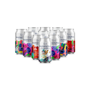 Mix Pack - 12 Cans 5.5% Alcoholic Kombucha - Kombucha Bros New Zealand