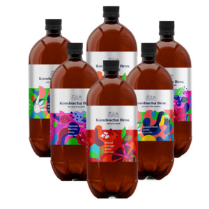 Mix 6 PET 1.3L 5.5% Alcoholic Bottles - Kombucha Bros New Zealand