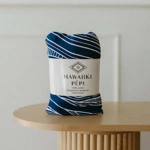 Babies And Kids: Muslin Wrap Navy Blue