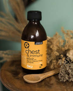 Get Well Soon: Chest & Immune Elixir with Mānuka Honey & NZ Propolis