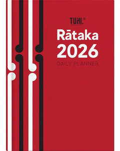 A5 Day Per Page Rātaka 2026 Red Koru