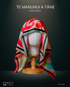 Kāmeta Satin Chiffon - Te Manunui a Tāne