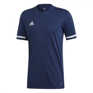Sports Tees: Adidas Team 19 Mens Short Sleeve Jersey - Navy/White