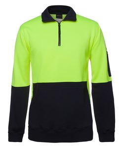 Hoodies Sweatshirts: Hi Vis 330G 1/2 Zip Fleece