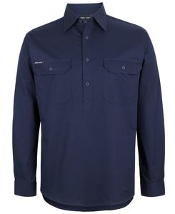 Workwear Shirts: Close Front L/S 150G Work Shirt