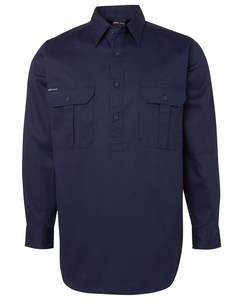 L/S 190G Close Front Work Shirt