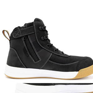 Workwear Footwear: Bison Dune Zip Side Lace Up Boot