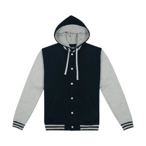 Hooded Letterman Jacket