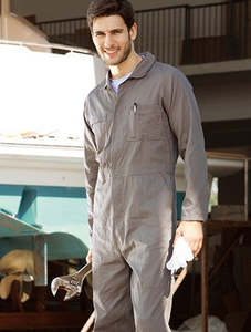 Overalls 1: Unisex Adults Cotton Drill L/S Overall