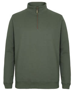 Mens: C of C Brass 1/2 Zip Sweat