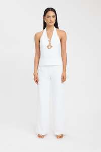 The Gift Edit: Oyster Trim Halter Top